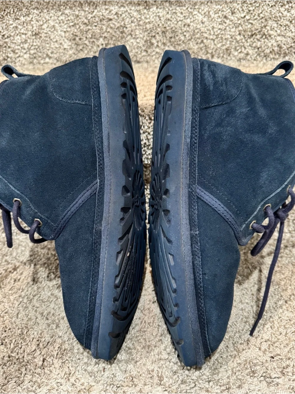 UGG Neumel Men’s Navy Chukka Ankle Boots Sz 11 Suede S/N 3236